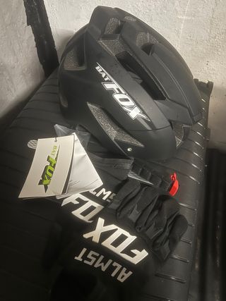 Casco de bici Bat Fox negro
