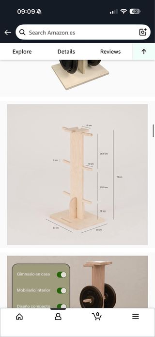Soporte para pesas, 120kg