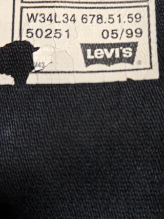Pantalones Levi's Negros