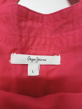 Vestido de tirantes rojo estampado