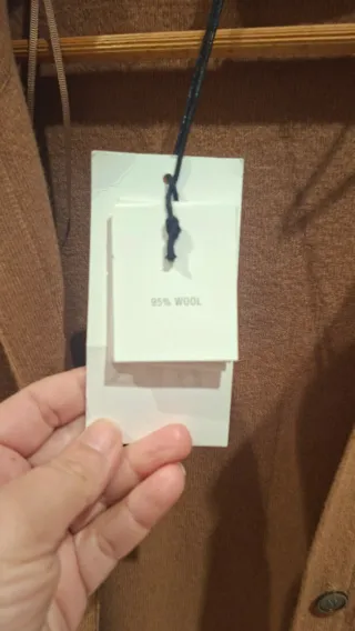 Chaqueta de lana Zara marrón