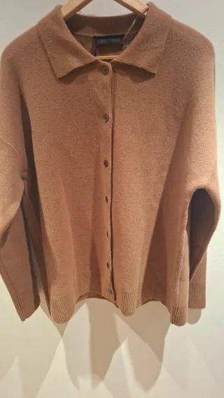 Chaqueta de lana Zara marrón