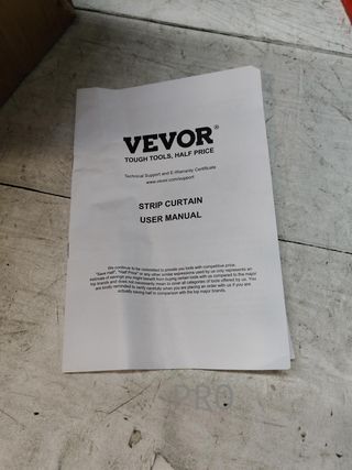 Cortina de puerta de PVC transparente - Vevor