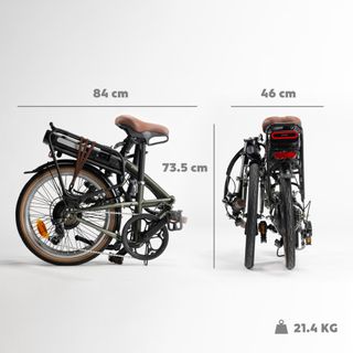 Bicicleta Eléctrica Plegable E Fold 500 Verde