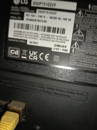 Televisor LG 65 Negro