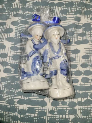 porcelana china figuras pescadores