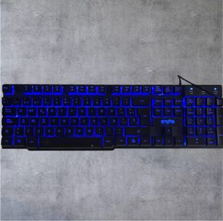 Teclado y Mouse Gaming Retroiluminado Azul
