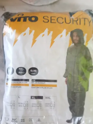 Chubasquero Vito Security XL Verde Nylon