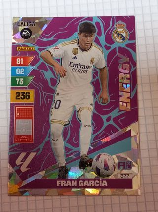Carta Fran García Real Madrid 2023 Panini