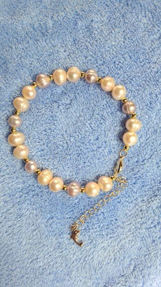 Conjunto Perlas 925 Pulsera y Pendientes