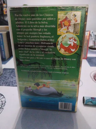 VHS El Libro de la Selva Clásicos Disney