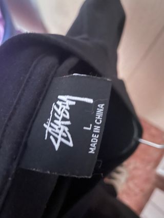 Camiseta Stussy Bola 8 Negra Talla XL