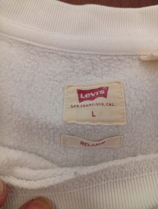 Felpa Levi's girocollo bianca