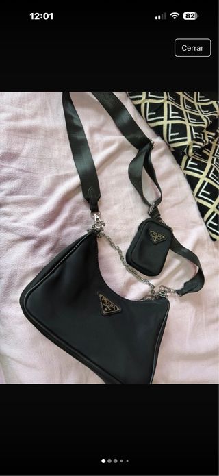 Bolso Negro y plateado