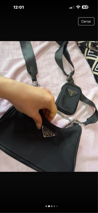 Bolso Negro y plateado