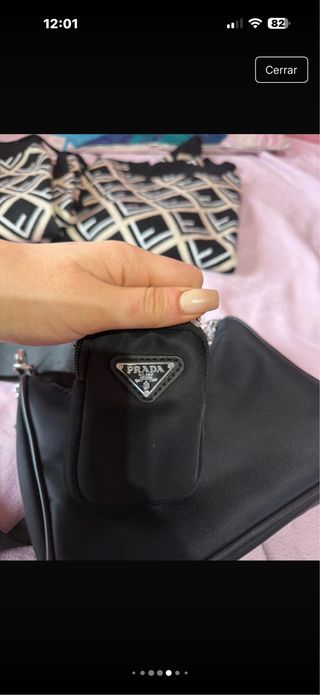 Bolso Negro y plateado