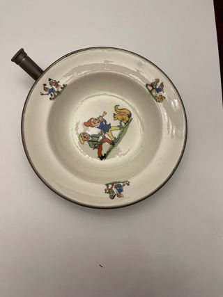 Piatto termico vintage bimbi 1958