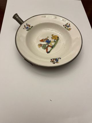 Piatto termico vintage bimbi 1958