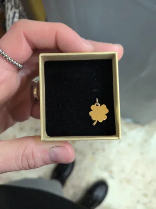Colgante Trébol Oro 18k