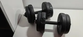 Juego 2 Mancuernas Negras Ajustables