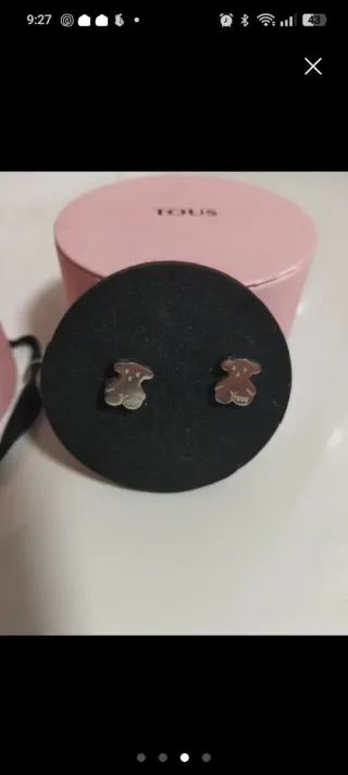 Pendientes Oso Tous Plata