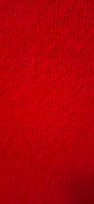 Poncho Rosso con Frange Ecopelle