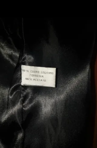 Chaqueta de cuero legítimo para hombre