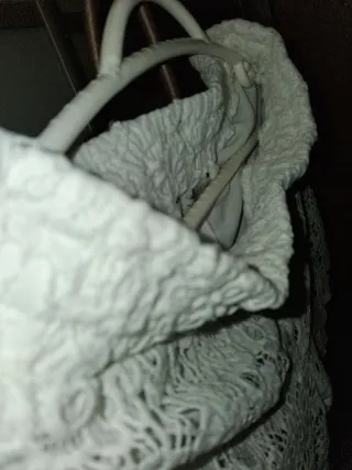 Pantalón corto encaje blanco