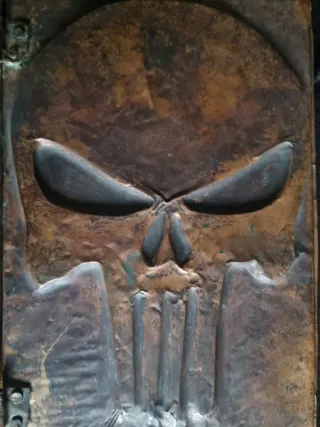 Artefatto LARP Teschio Punisher Rame