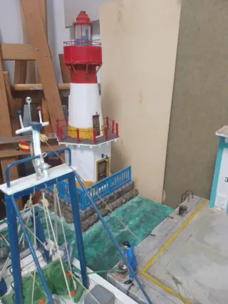 Maqueta Diorama Muelle Pesquero