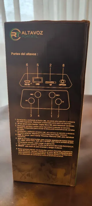 Altavoz Portátil RT 7073 Negro