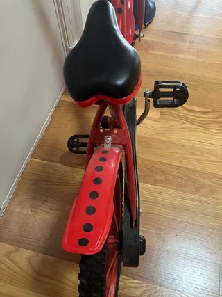 Bicicleta Ladybug Infantil Roja