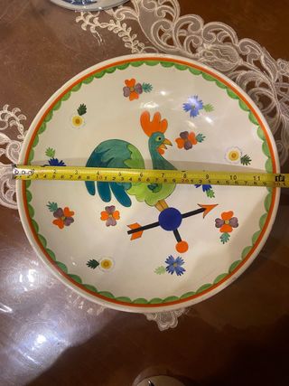 Piatto Lenci Torino Gallina Decorata