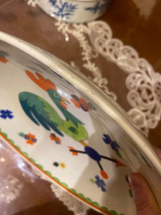 Piatto Lenci Torino Gallina Decorata