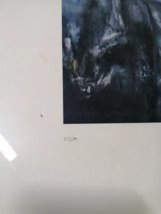 Serigrafia con cornice in legno