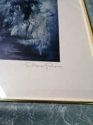 Serigrafia con cornice in legno