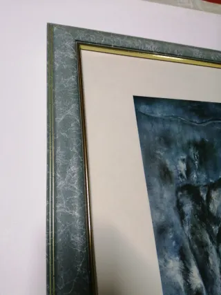 Serigrafia con cornice in legno