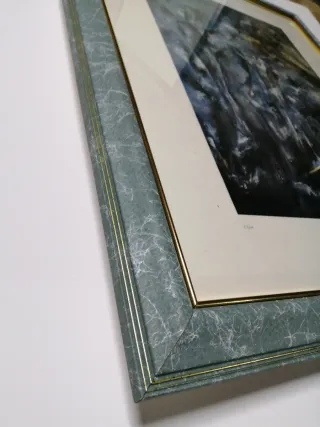 Serigrafia con cornice in legno