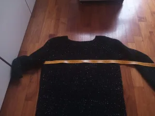 Vestito donna in lana nero