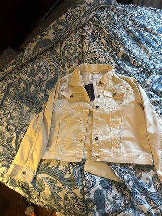 Chaqueta vaquera beige