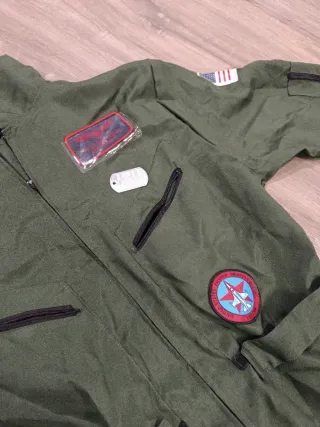 Disfraz piloto verde