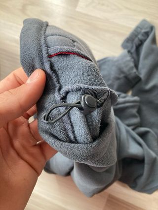 Chaqueta Forro Polar Columbia Gris y Rojo