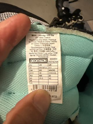 Patines en línea hombre 43, mujer 39 y proteccione