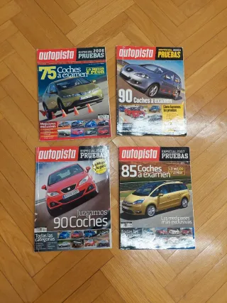 Lote cuatro revistas pruebas autopista