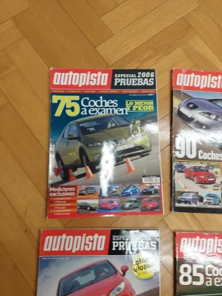 Lote cuatro revistas pruebas autopista