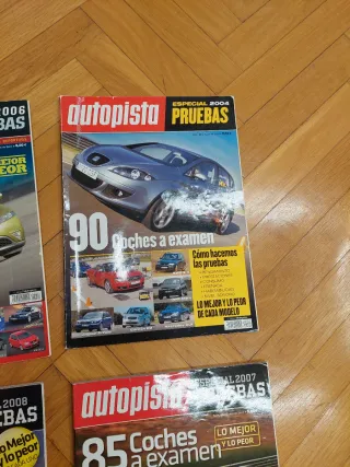 Lote cuatro revistas pruebas autopista