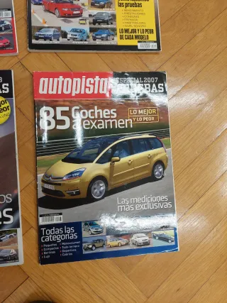 Lote cuatro revistas pruebas autopista