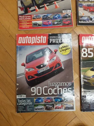Lote cuatro revistas pruebas autopista