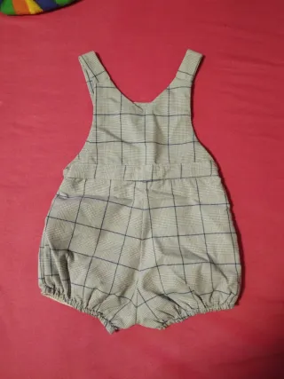 Peto bebé a cuadros verano (43cm de largo)