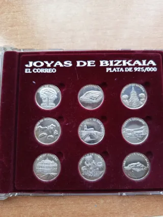Monedas Plata Joyas de Bizkaia